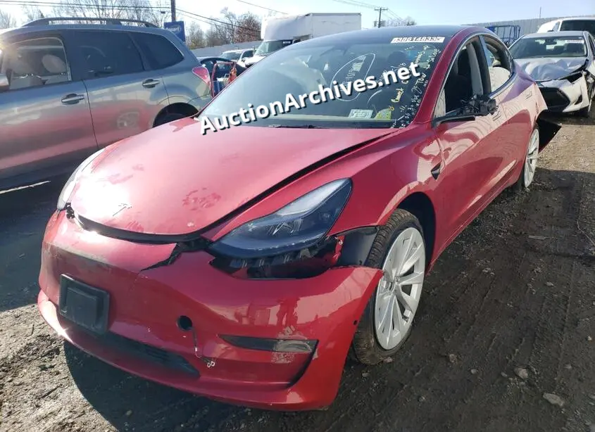 TESLA MODEL 3 2022 VIN: 5YJ3E1EA9NF186328