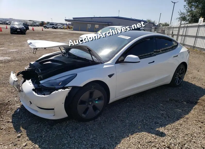 TESLA MODEL 3 2022 VIN: 5YJ3E1EB3NF273733