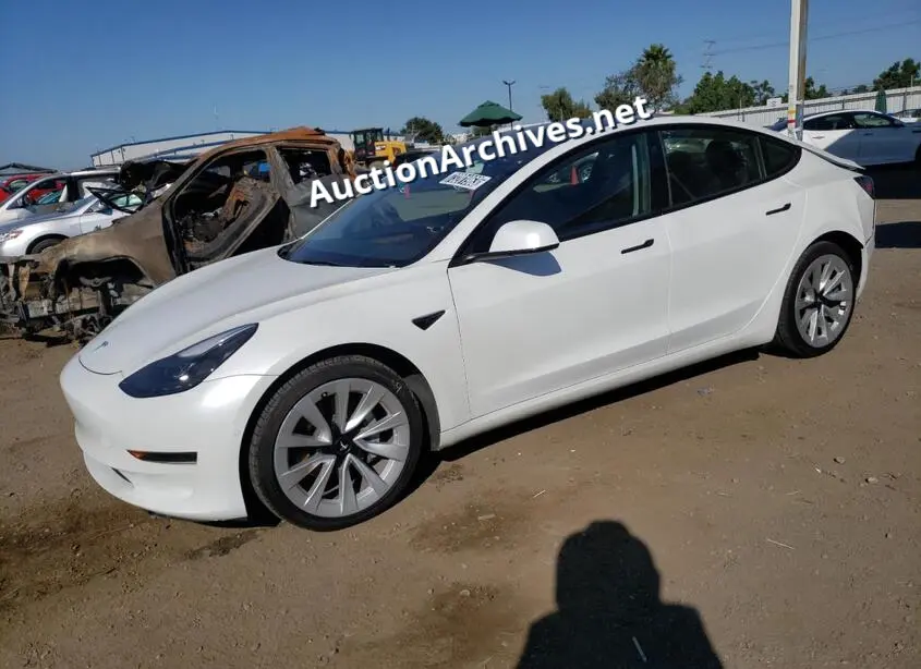 TESLA MODEL 3 2022 VIN: 5YJ3E1EA5NF145131