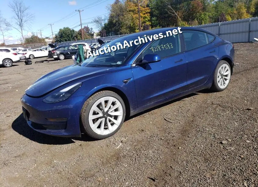 TESLA MODEL 3 2022 VIN: 5YJ3E1EA4NF185930