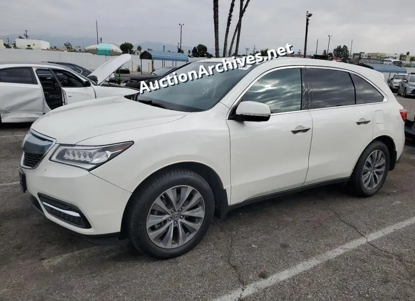 ACURA MDX TECHNO 2016 VIN: 5FRYD3H42GB008207