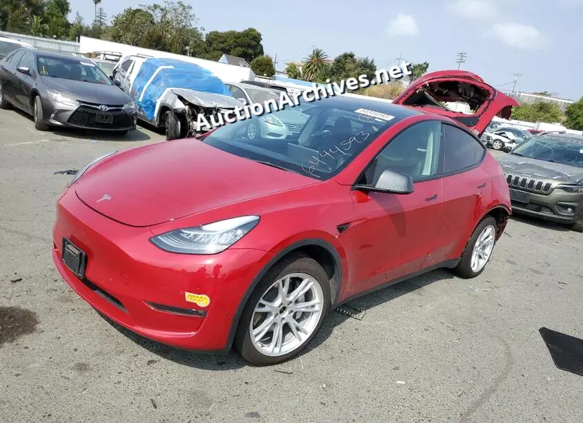 TESLA MODEL Y 2022 VIN: 7SAYGDEE1NF369827
