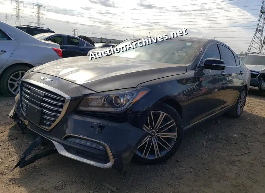 GENESIS G80 BASE 2018 VIN: KMHGN4JE9JU250831