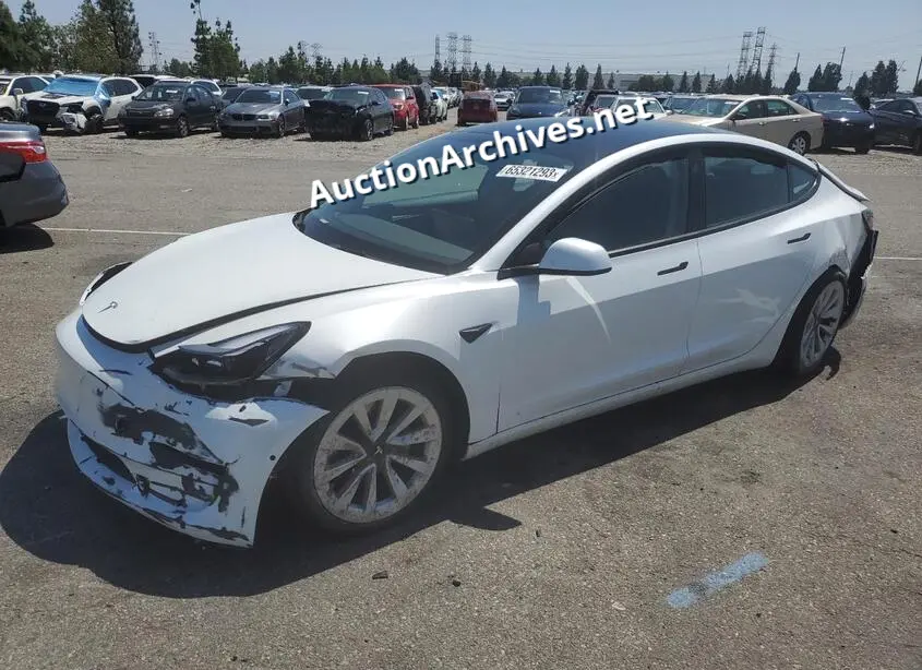 TESLA MODEL 3 2022 VIN: 5YJ3E1EB7NF212319