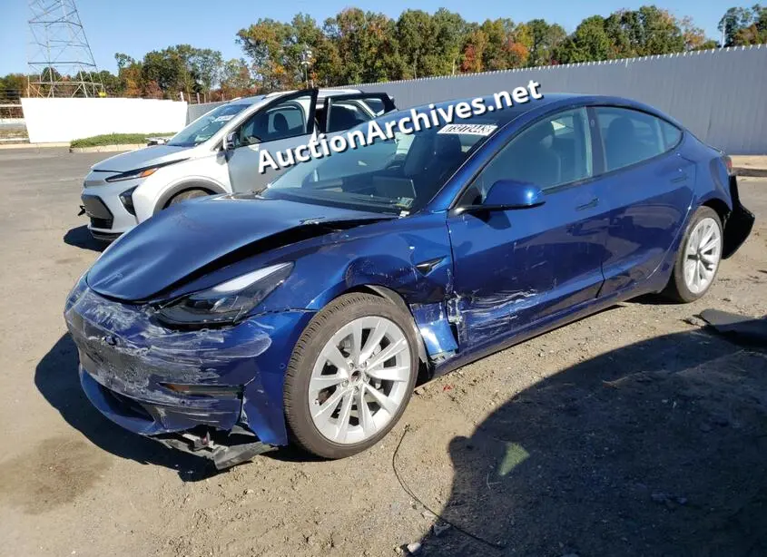 TESLA MODEL 3 2022 VIN: 5YJ3E1EA2NF190897