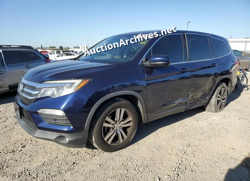 HONDA PILOT EX 2017 VIN: 5FNYF5H33HB020527